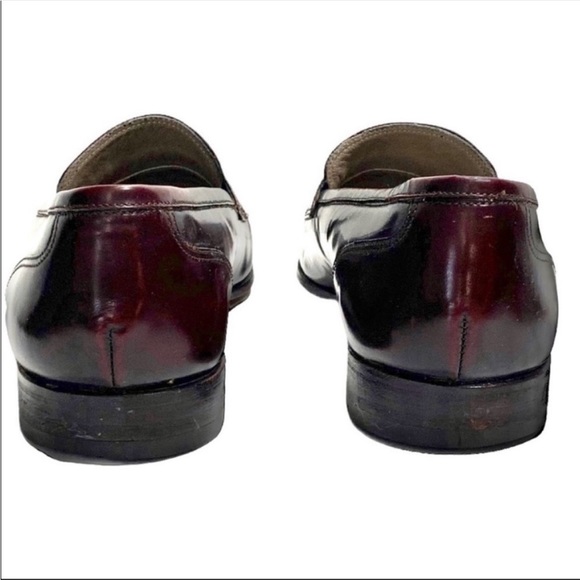 Mens Bally Morris Cap Toe Cordovan Slip on Loafers - Picture 7 of 9